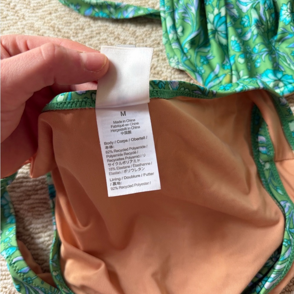 J. Crew Green Floral Bikini Set - Picture 9 of 12